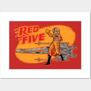 Red Five Posters and Art